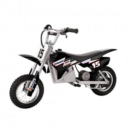 Razor MX400 Dirt Rocket 24V Electric Toy Motocross Motorcycle Dirt Bike, Black