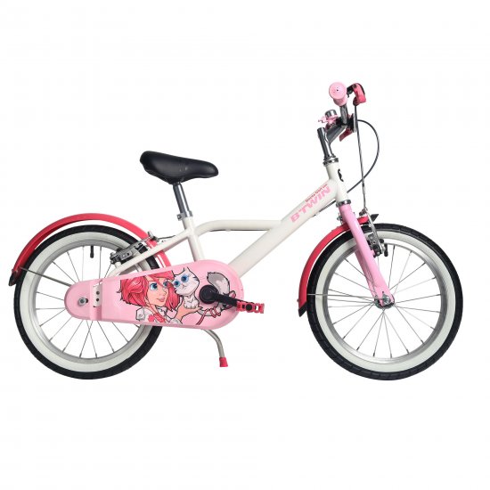 Decathlon - Btwin HYC500, Girls\' Hybrid Bike, 16\", Kids\' 3\'7\" to 4\'0\"