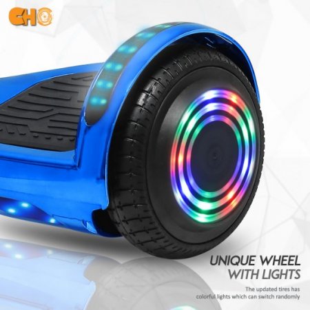 CHO Hoverboard with Bluetooth and LED Lights for Kid Hover Borad with 6.5" Wheel Self Balancing Scooter Safety Certified