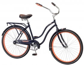 Schwinn Bicycle-Color:Navy blue,Size:26",Style:Women's Cruiser