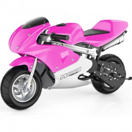 MotoTec Phantom Gas Pocket Bike 49cc 2-Stroke Pink