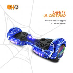 CHO Spider Wheels Series Hoverboard UL2272 Certified Hover Board Electric Scooter with Built in Speaker Smart Self Balancing Wheels