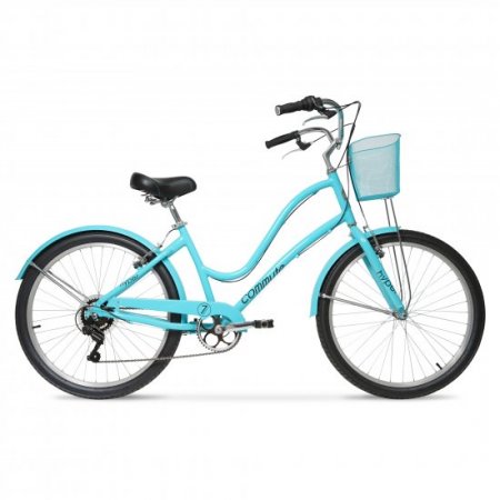 Hyper Bicycles 26 in Ladies Commute, Neon Teal