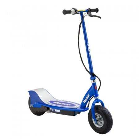 Razor E300 Electric 24 Volt Rechargeable Motorized Ride On Kids Scooter, Blue