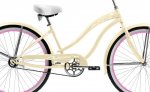 Micargi ROVER GX 26" Beach Cruiser Coaster Brake Single Speed Stainless Steel Spokes One Piece Crank Alloy Pink Rims 36H With Fenders