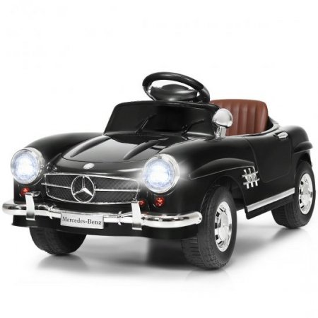 Costway Black MERCEDES BENZ 300SL AMG RC Electric Toy Kids Baby Ride on Car