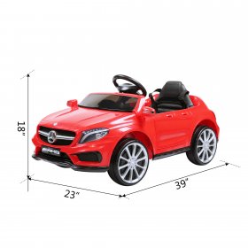 TOBBI Mercedes Benz AMG Electric Car 6V Kids Ride on Car W/ Remote Control, Battery Powered Power 4 Wheels Vehicles Kids Gift for Boys Girls