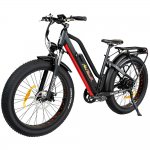 Addmotor 750W 48V 12.8Ah 23MPH 26" Step-Thru Electric Mountain Bicycles, Adults Commuting Bikes, Black