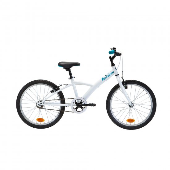 Decathlon - Btwin Hybrid Bike 100, 20\", White, Kids 3\'11\" to 4\'5\"