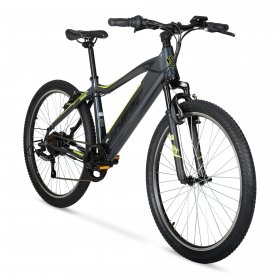 Hyper Bicycles E-Ride Electric Pedal Assist Mountain Bike, 26" Frame, Black