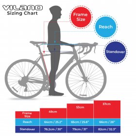 Vilano Shadow 3.0 Road Bike with Integrated Shifters