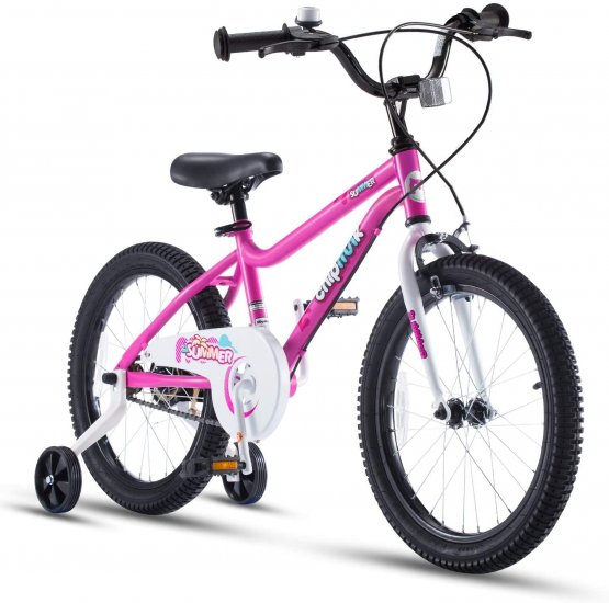 RoyalBaby Chipmunk 14 inch MK Sports Kids Bike Summer Pink With Training Wheels