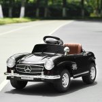 Costway Black MERCEDES BENZ 300SL AMG RC Electric Toy Kids Baby Ride on Car