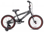 Kent 18" Abyss Boy's Freestyle BMX Bike, Charcoal Gray