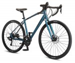 Mongoose Grit Adventure Road Bike, 14 speeds, 700c wheels, blue