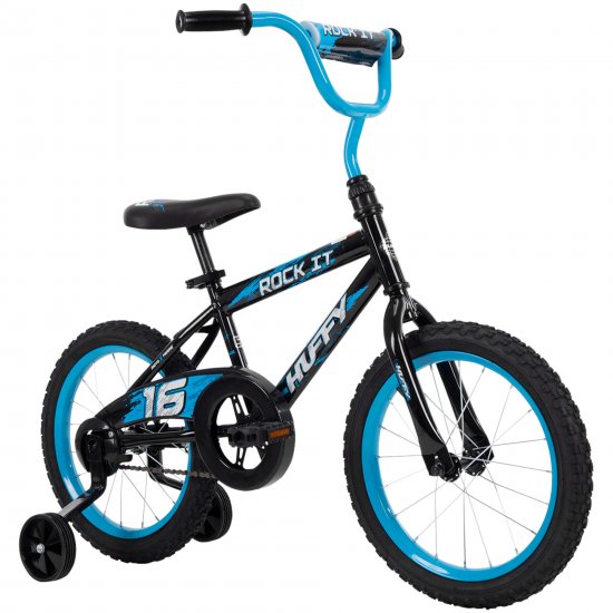 Huffy 16\" Rock It Boys Bike for Kids, Blue