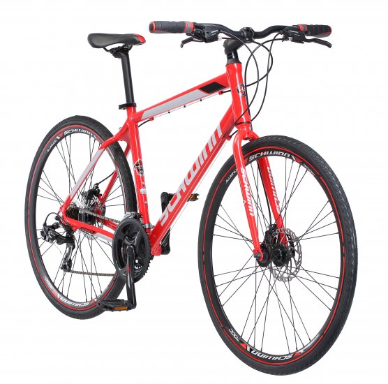 Schwinn Hybrid Bike, 700c wheels, 21 speeds, mens frame, red