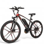 SAMEBIKE MY-SM26 26" Electric Mountain Bike 350W 48V 8AH, Electric Commuting Bike, Electric Bike for Adults with Shimano 21 Speed & LED Display (Three Working Modes)