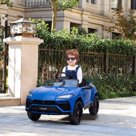 Lamborghini Ride on Cars, Power 4 Wheels Kids Ride on Toy Car, 12 Volt Ride on Cars with Remote Control, 3 Speed, LED Lights, MP3 Player, Horn, Battery Powered Electric Vehicles, Gifts, Blue