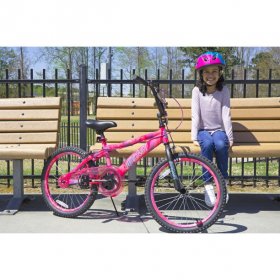 Dynacraft 20 Inch Girls Outcast Bike with Water Transfer Paint Effect