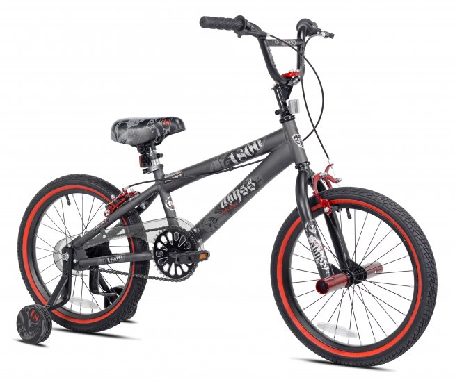 Kent 18\" Abyss Boy\'s Freestyle BMX Bike, Charcoal Gray