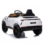 Kids Ride on Car Toys with Remote, Power 4 Wheels 12V Ride on Cars, Electric Battery-Powered Ride on Truck Car RC Toy, White Ride on Toys for Boys Girls, 3 Speeds, LED Lights, MP3 Music