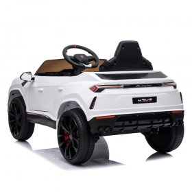 Kids Ride on Car Toys with Remote, Power 4 Wheels 12V Ride on Cars, Electric Battery-Powered Ride on Truck Car RC Toy, White Ride on Toys for Boys Girls, 3 Speeds, LED Lights, MP3 Music