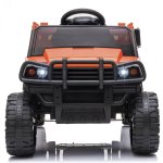 Ride On Cars with Remote Control, Battery Power 4 Wheels 12 Volt Ride on Toys Off-Road UTV Truck with Rear Bucket, LED Lights, MP3 Player, Electric Vehicles for Kids Birthday Gifts, Orange