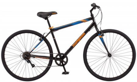 Mongoose Hotshot Hybrid Bike, 7-speed, 700c wheels