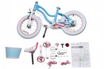 Royalbaby Stargirl Girl's Bike, 12 In. Wheels, Blue