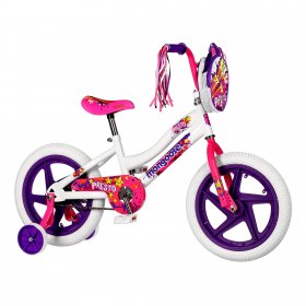 Mongoose 16" Presto Pizzazz Single Speed Kids Training Wheel Bicycle