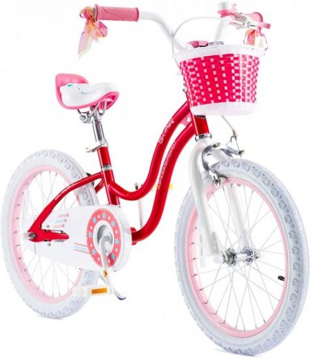 Royalbaby Girls Kids Bike Star Girl 18 In. Bicycle Basket Kickstand Pink Child's Cycle