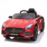 Tobbi 12V Kids Ride On Car Licensed Mercedes-Benz AMG GT Electric Motorized Vehicle with Remote Control, LED Lights, Music, Horn, AUX, Story, Spring Suspension, Gift
