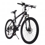 WMHOK-Black Junior Aluminum Mountain Bike Stone Mountain 26 Inch 21-Speed ??Bicycle