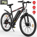 Campmoy 350W Electric Bike w/ Upgraded 21 Speed Transmission, Adult Ebike Electric Mountain Bicycle with Removable 36V/10.4Ah Battery, Up to 20MPH Speed, 4 Working Modes, Free Bike Lock