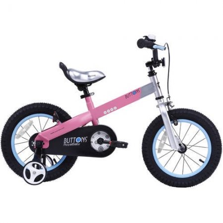 RoyalBaby Buttons Matte Pink 12 inch Kid's Bicycle