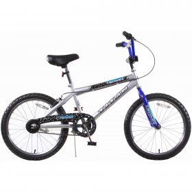 Titan Tomcat Boys BMX Bike with 20 In. Wheels, Blue and Silver