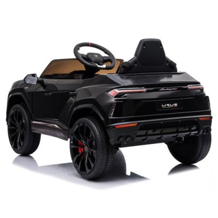 12 Volt Ride on Toys with Remote, Lamborghini Electric Ride on Cars for Kids, Power 4 Wheels Electric Vehicle with LED Lights, Music, Horn, Battery Cars Gift for 3-5 Years Girls Boys, Black