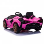 Ride on Toys for 3-4 Year Olds Boy Girl, Lamborghini SIAN 12 V Kids Ride On Car with Remote Control, Battery Powered Power 4 Wheels Vehicles with LED Lights, Horn, Birthday Gift, Pink