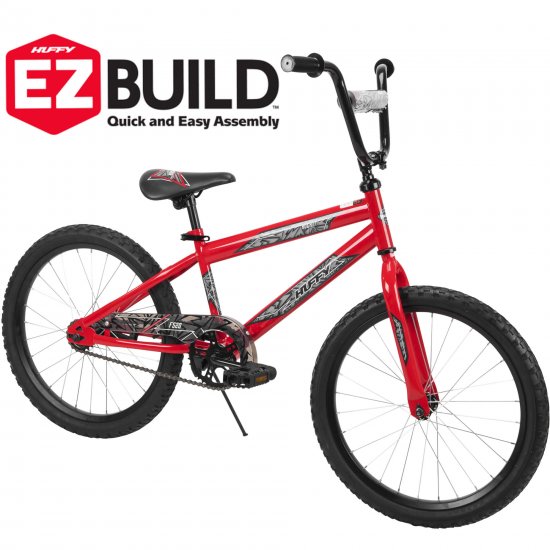 Huffy \'Rock-It\' BMX Bike, 20 In. EZ Build Bicycle, Red