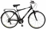 Schwinn 700c Hybrid Bicycle with Full Fenders and Rear Cargo Rack