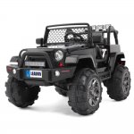 Zimtown 12V Ride On Car Kids Electric Battry Powered w/ Remote Control, 3 Speeds, LED Lights, MP3 - Black