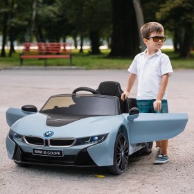Aosom Licensed BMW I8 Coupe Electric Kids Ride-On Car 6V Battery Powered Wheels for 3-8 Years Old Blue