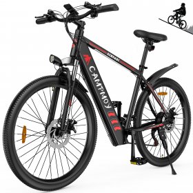 Campmoy Electric Mountain Bike, LCD Display, Built-in 36V Battery