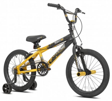 Kent 18" Rampage Boy's Bike, Gold/Black