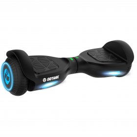 GOTRAX Edge Hoverboard Self Balancing Scooter with 6.5 inch Wheels and LED Headlights, 65.52Wh Big Capacity Lithium-Ion Battery up to 3.1miles, Dual 200W Motor up to 6.2Mph Black