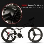 samebike 26 Inch Folding Electric Bike Power Assist Electric Bicycle E-Bike Conjoined Rim Scooter