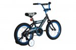 TITAN Champion 16-Inch Boys BMX Bicycle with Training Wheels, Black