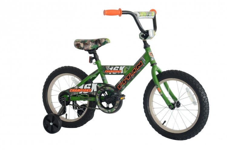 Titan Champion 16 In. Boys BMX Bicycle with Training Wheels, Camo