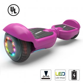 Bluetooth Hoverboard 6.5" Listed Two-Wheel Self Balancing Electric Scooter with LED Light Purple